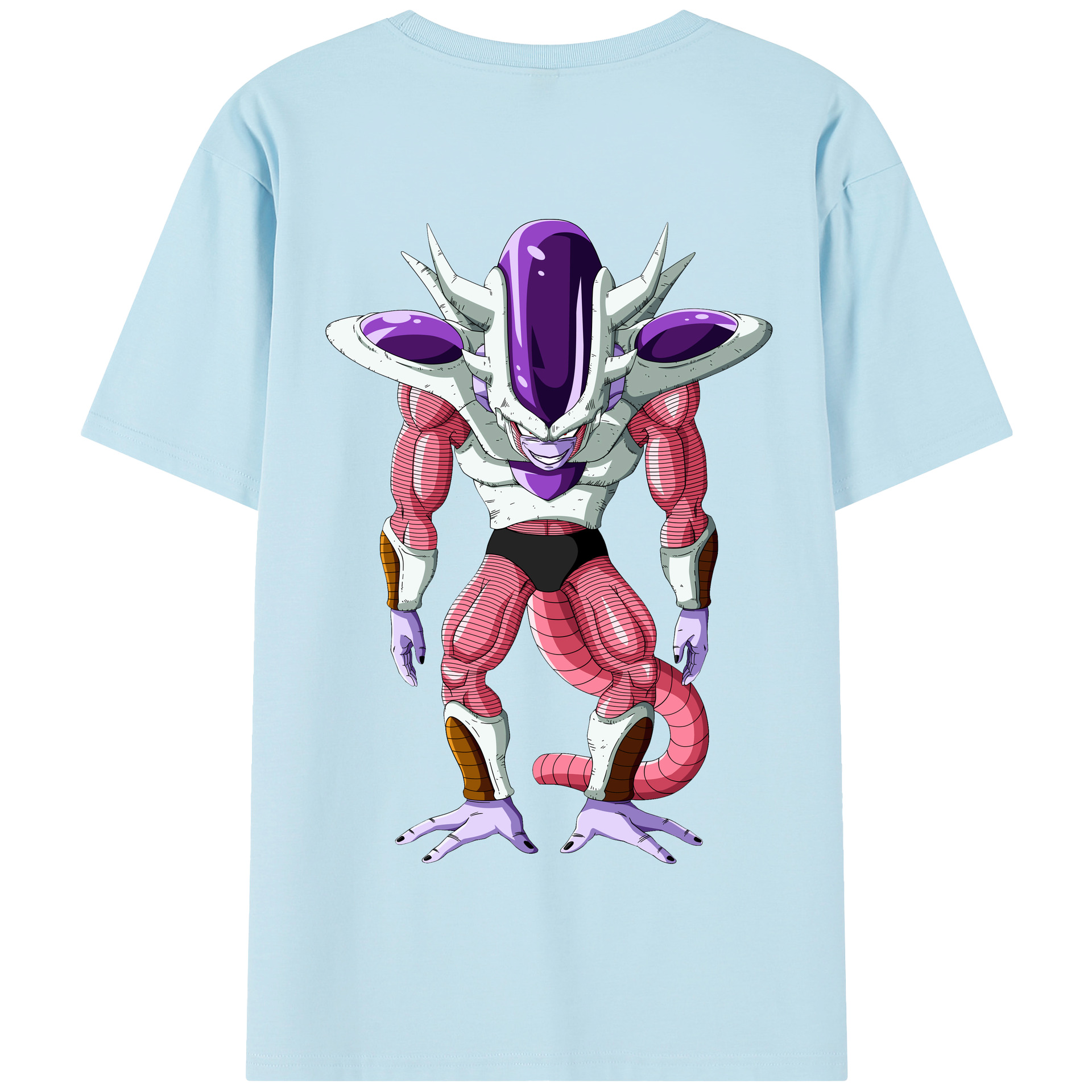 （画像用） ドラゴンボール フリーザ DRAGON BALL Frieza 綿100％半袖Tシャツ（背面プリント）